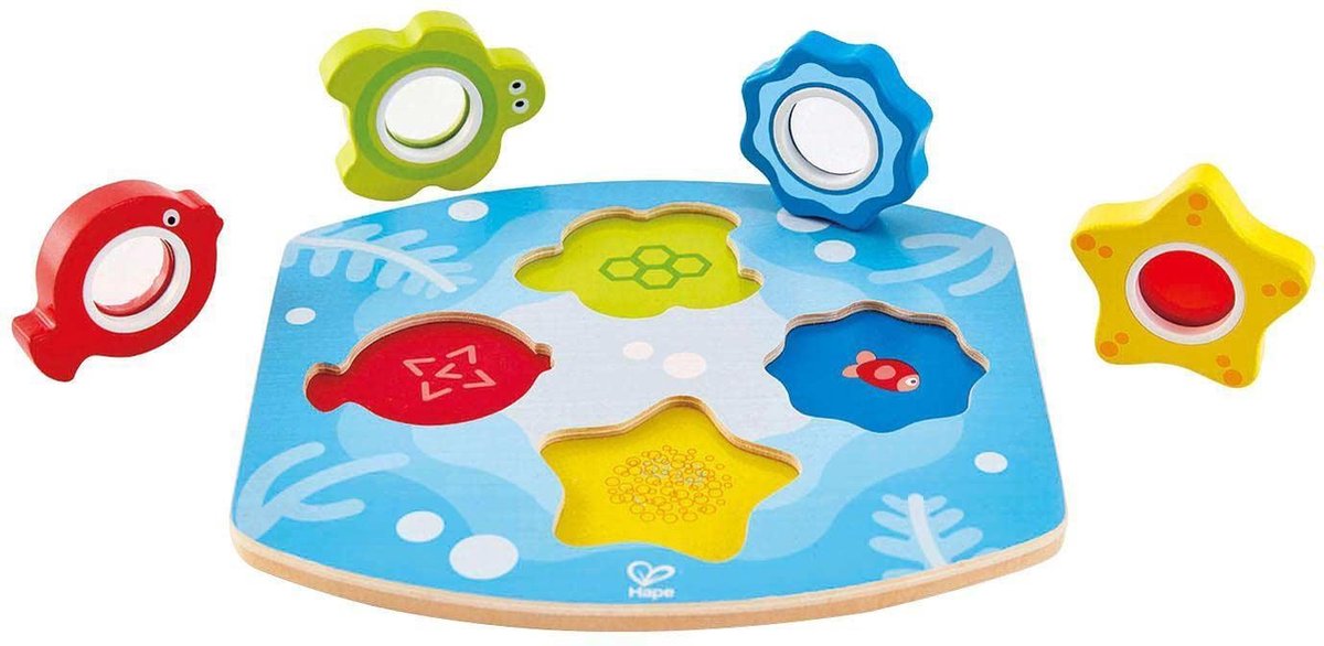 Hape Vormenpuzzel Ocean Lens Junior Hout 4 Stukjes