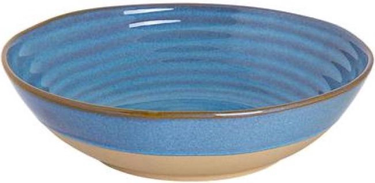 Palmer Dublin set 6 Diep bord 22cm Blauw Stoneware 531004