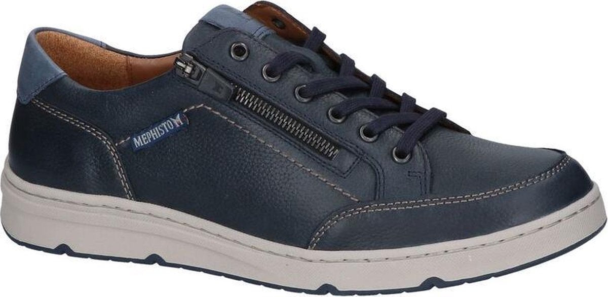 Donkerblauwe Rits/Veterschoenen Mephisto Jeremy Nevada  Heren 42