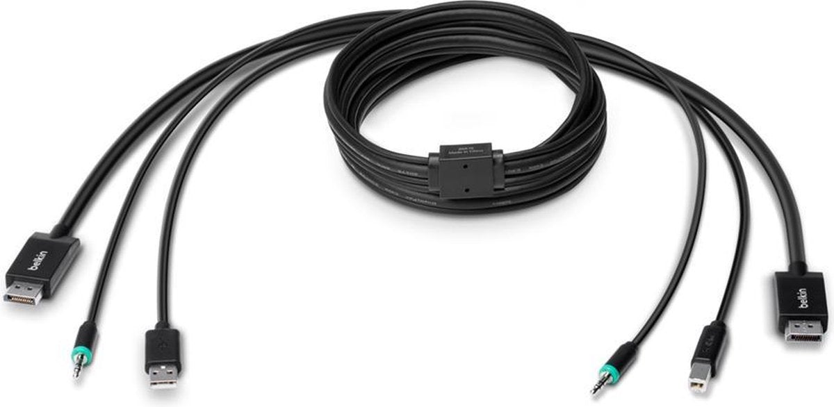 Linksys F1D9019b10 toetsenbord-video-muis (kvm) kabel Zwart 3 m
