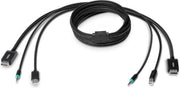 Linksys F1D9019b10 toetsenbord-video-muis (kvm) kabel Zwart 3 m