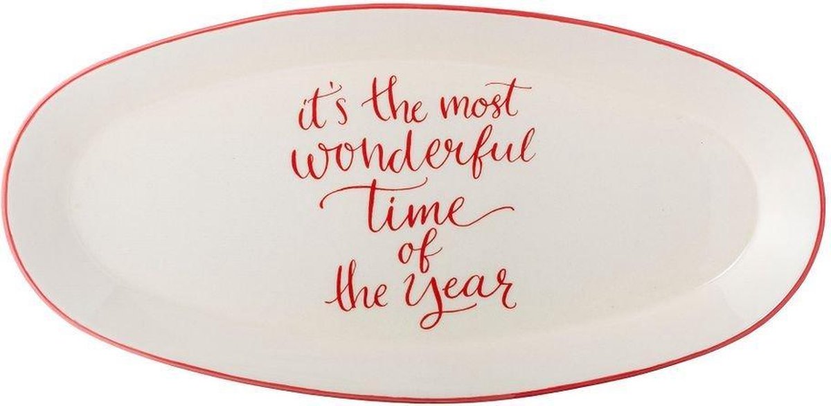 Serveerschaal 'Most wonderful time of the year'