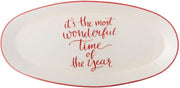 Serveerschaal 'Most wonderful time of the year'