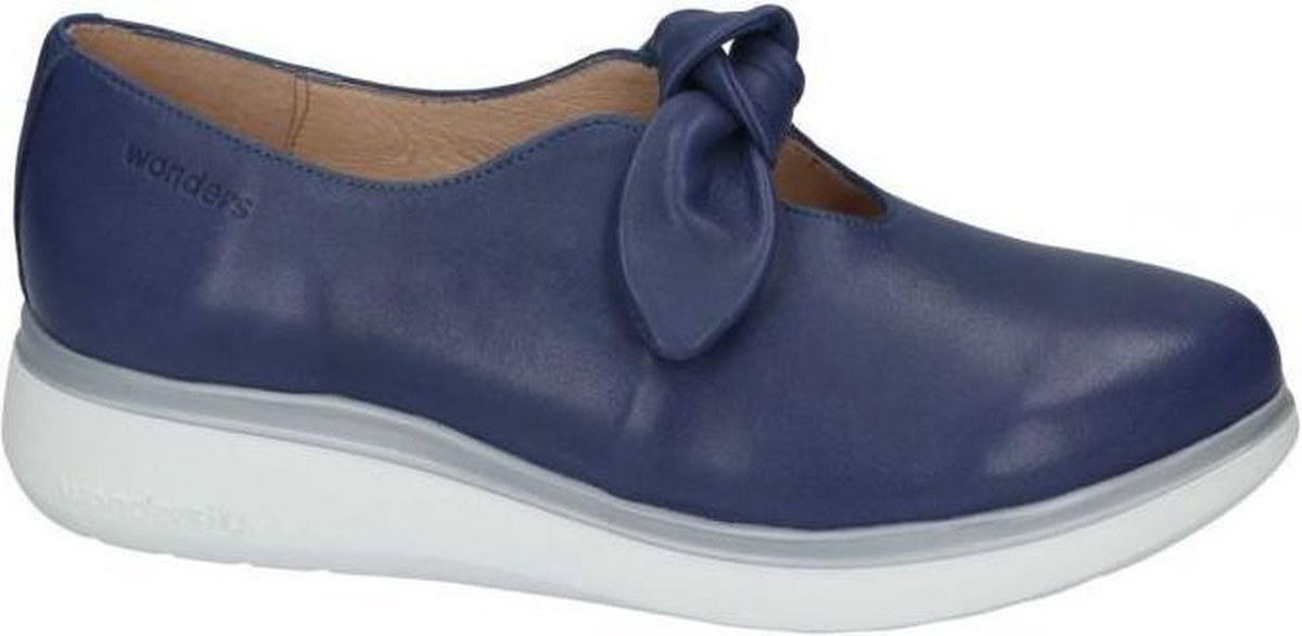 Wonders -Dames -  blauw donker - ballerina's & mocassins - maat 39