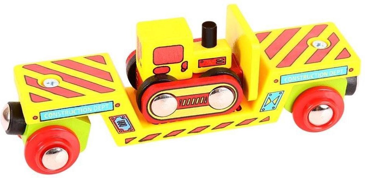 BigJigs Wagon met bulldozer