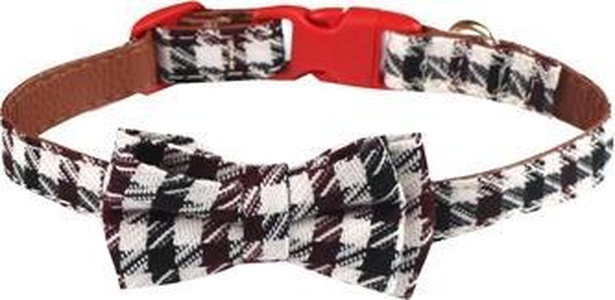 Croci halsband hond bordeaux braid - 25x1 cm - 1 stuks