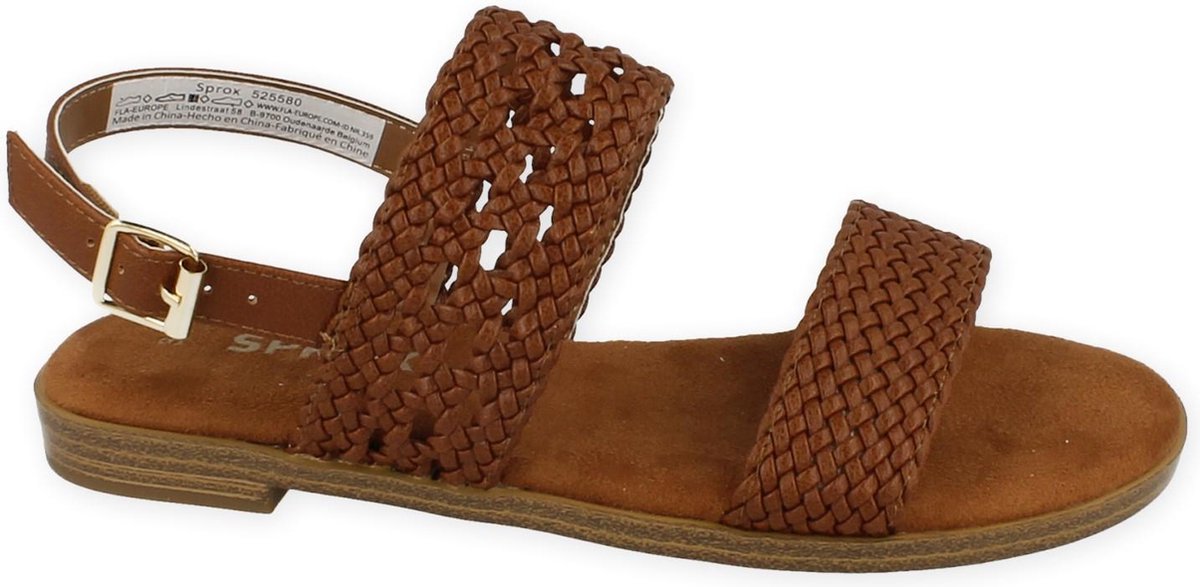SPROX sandaal cognac COGNAC 39