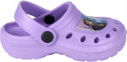 Paarse glitter clogs