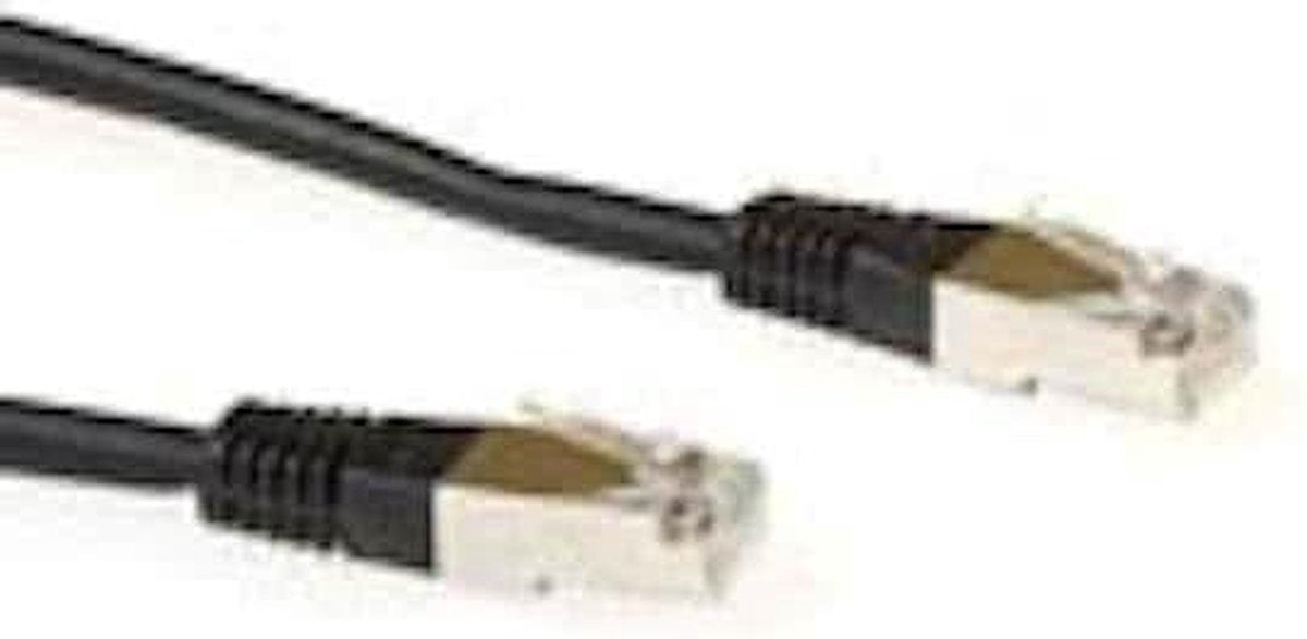 ACT Zwarte 20 meter LSZH FTP CAT5E patchkabel met RJ45 connectoren