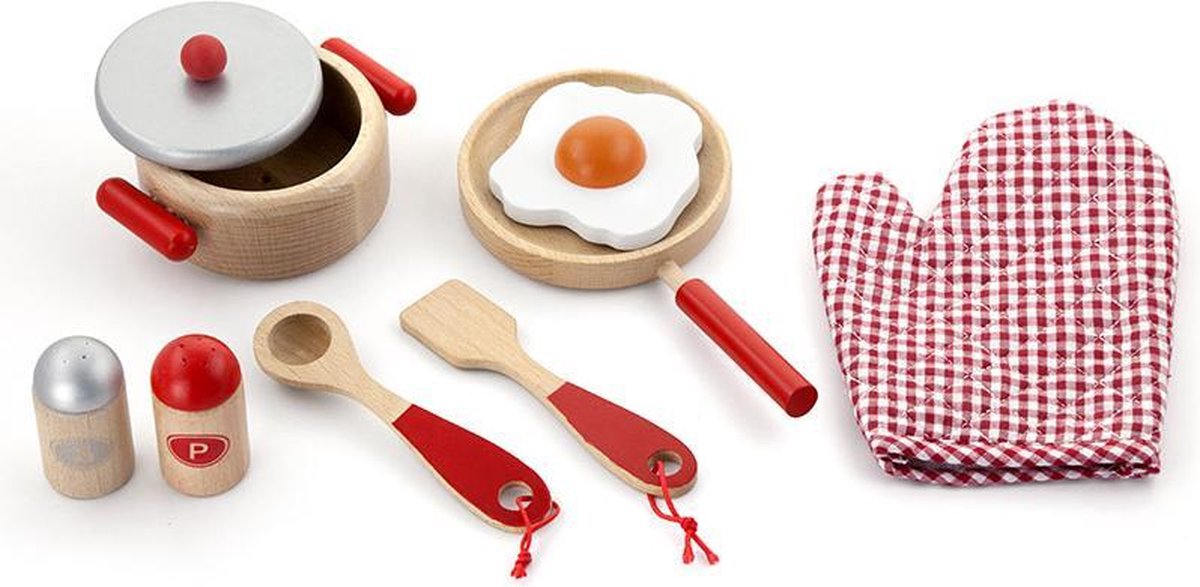 Vigatoys Kookset 8-delig Rood