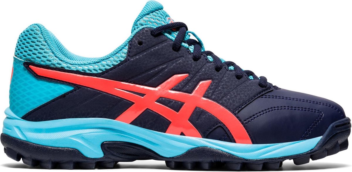 Asics Sportschoenen - Maat 40.5 - Vrouwen - donkerblauw/rood/oranje/lichtblauw