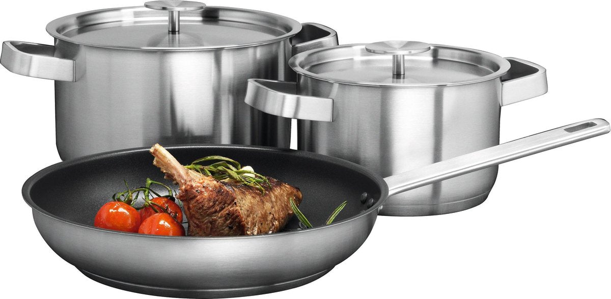AEG A3SS pannenset - 3-delig - RVS