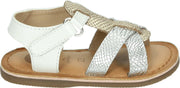 Gioseppo 62498 - Kinderen MeisjesSandalen - Kleur: Wit/beige - Maat: 25