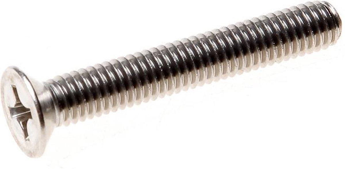 Kobout Kelfort Metaalschroef RVS platte kop phillips M5 x 70mm