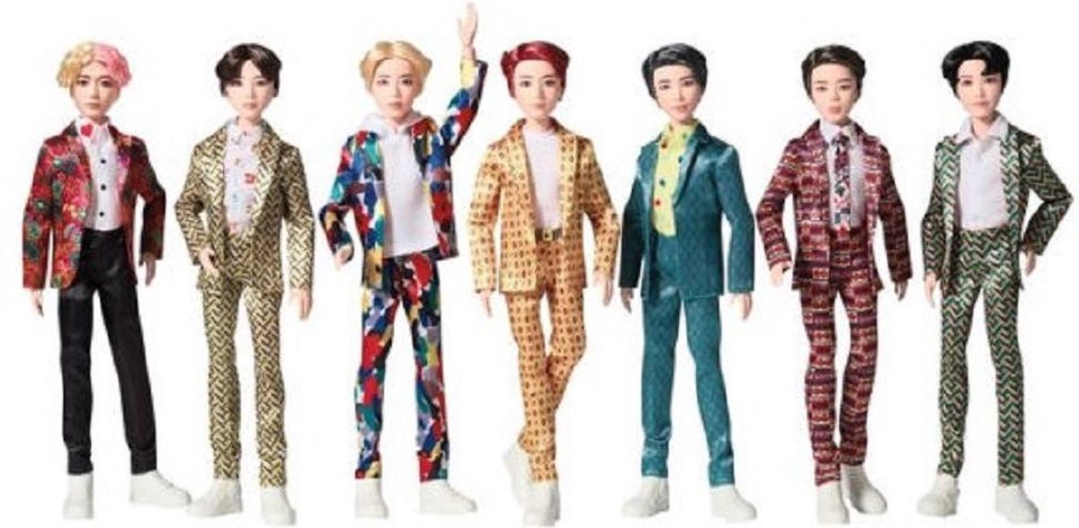 Mattel BTS Bangtan Boys Idol Pop 29cm 7-Pack 33x81cm