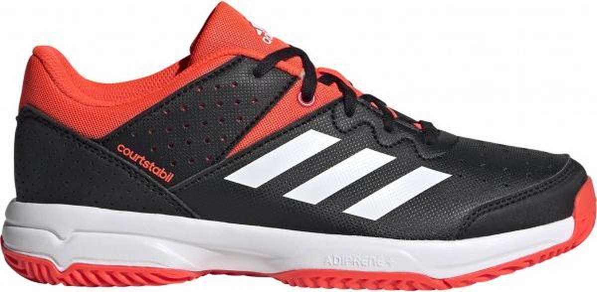 adidas Court Stabil kinderen - zwart/rood - maat 33