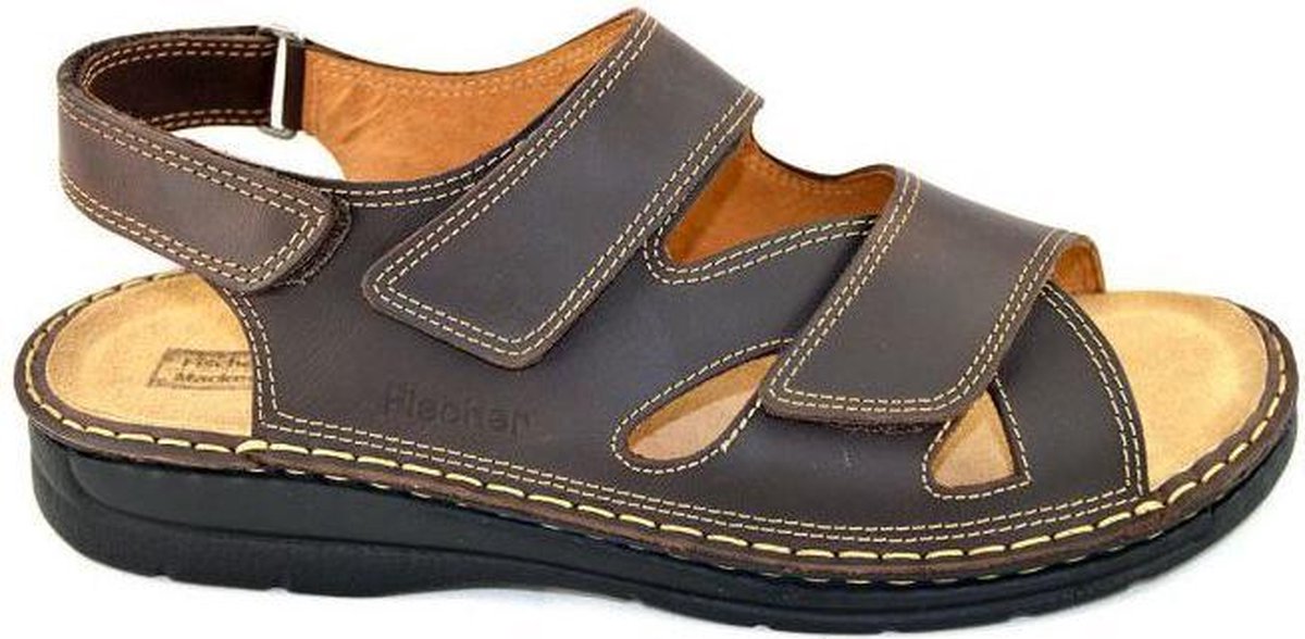 Fischer -Heren -  bruin donker - sandalen - maat 44