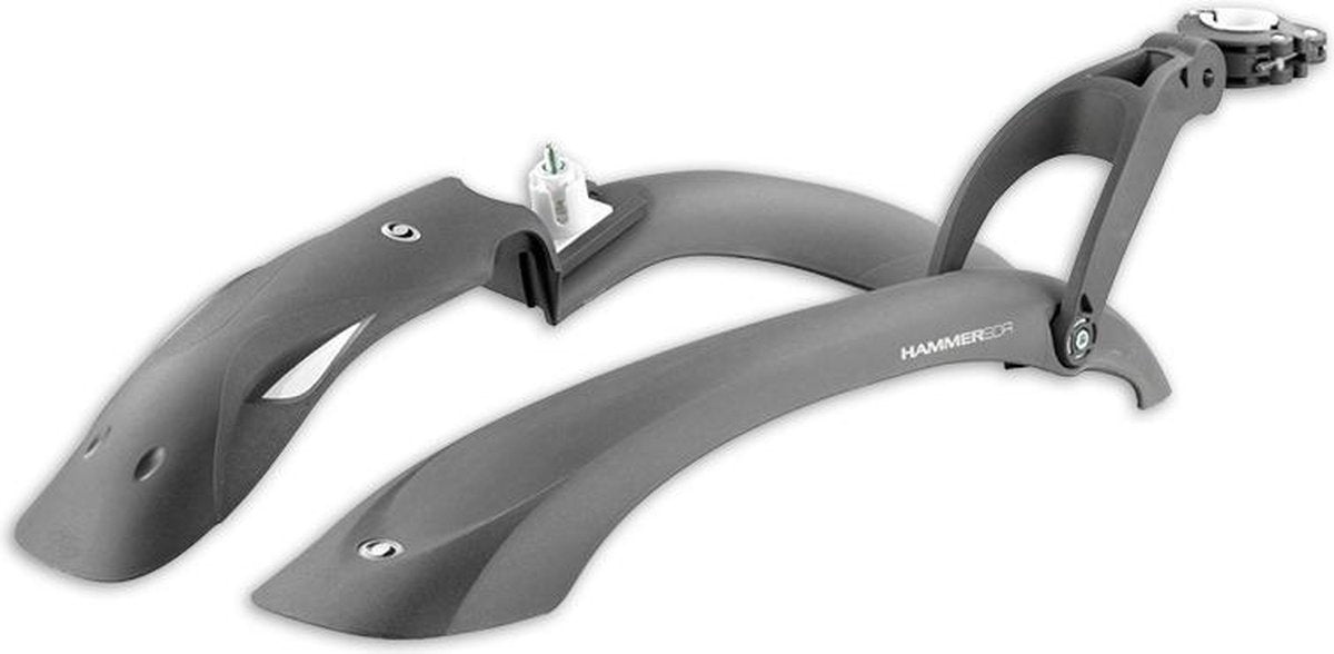 Simpla Spatbordenset Hammer Pro 24 - 29 Inch Grijs/wit