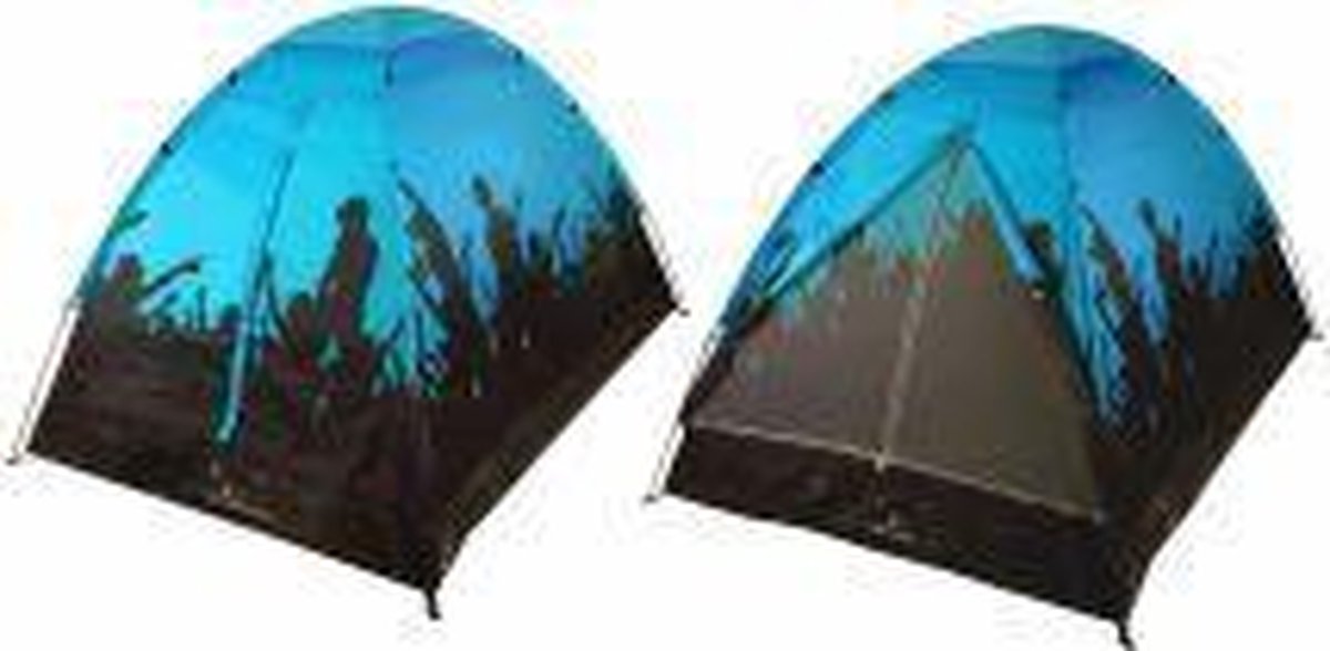 Abbey Festivaltent Koepeltent - Blauw - 2 Persoons