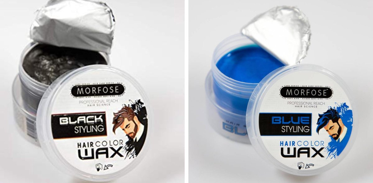 Combo_ 2 Morfose Haircolorwax - Black & Blue