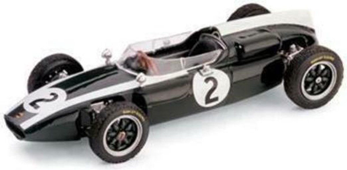 Cooper T53 R299 GP Gran Bretagna 1960 Bruce McLaren (10 cm) 1/43 BRUMM  - Modelauto - Schaalmodel - Model auto - Miniatuurautos - Miniatuur auto - Max Verstappen - Race auto wagen