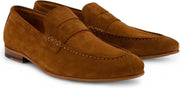 DenBroeck Park Row - Suede Leren herenloafers - Cognac Bruin - Maat 41