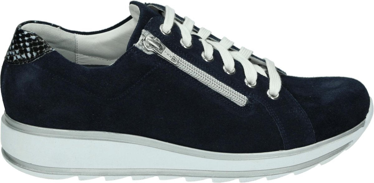 Durea 6239 G - Volwassenen Lage sneakers - Kleur: Blauw - Maat: 38
