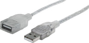 Manhattan USB 2.0 A Male naar USB 2.0 A Female - 1.8 m