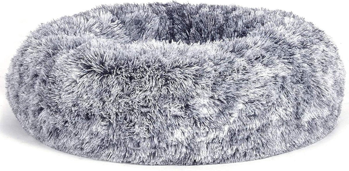 Nancy's Pharr Dierenbed - Hondenbed - Hondenmand - Kattenbed - Kattenmand - Zacht - Anti-Slip - PV-Fluweel - 70 cm - Grijs