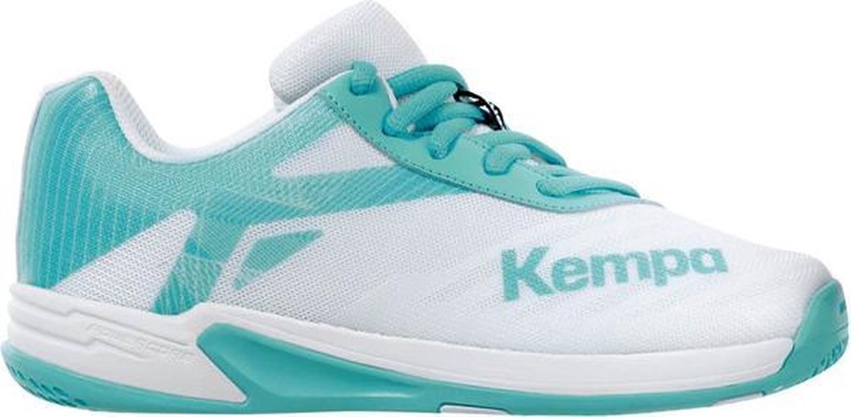 Kempa Wing 2.0 Laces kinderen - wit/lichtblauw - maat 34