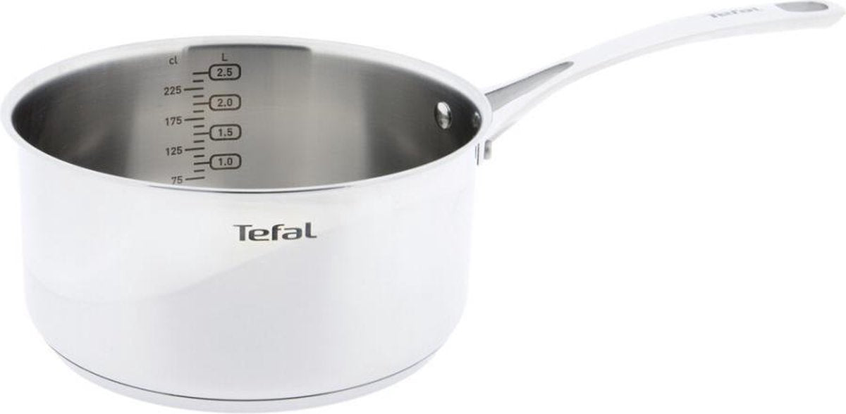 Tefal Ever Cook Aluminium Pan Met Maatverdeling - 20 CM - GROOT - 3 LITER - Alle warmtebronnen inclusief inductie.