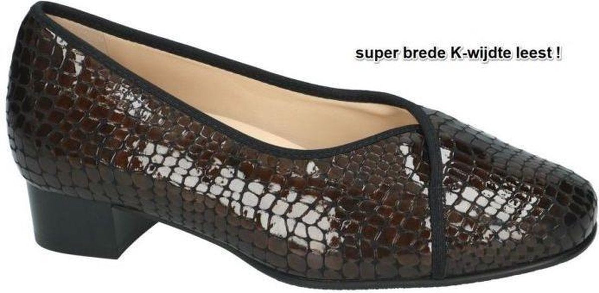 Hassia -Dames -  bruin donker - pumps & hakschoenen - maat 38½