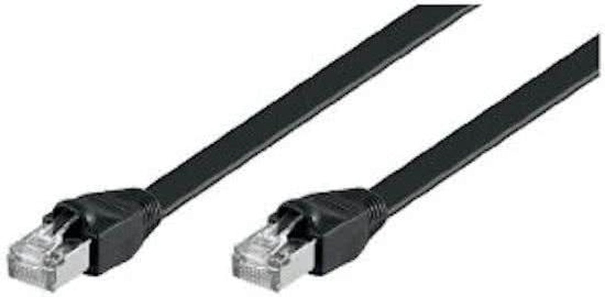 Wentronic CAT6 Netwerkkabel - RJ45 - Zwart - 2 m