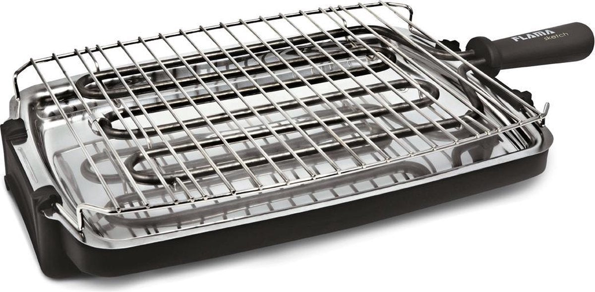 Flama 421FL Barbecue Tafelblad Electrisch 2400W Zwart barbecue
