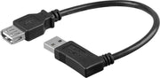 USB 2.0 Verlengkabel Haaks Rechts 0