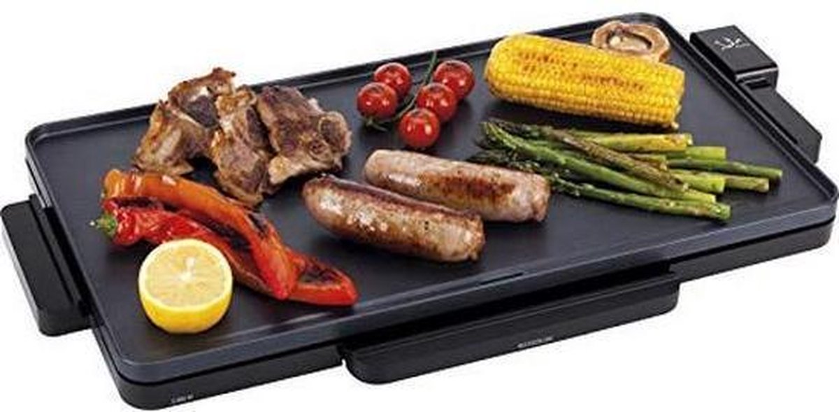 Gladde Grillplaat JATA GR213 2000W Zwart