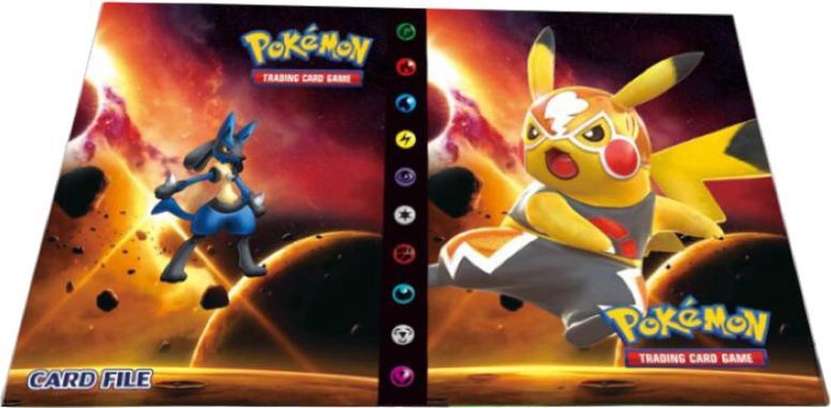 Pikachu Libre verzamelmap met Lucario - Plek voor 240 Pokémon kaarten (Map / Portfolio)