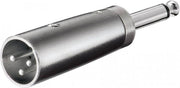 XLR Adapter XLR 3-Pin Male - 6.35 mm Male Silver