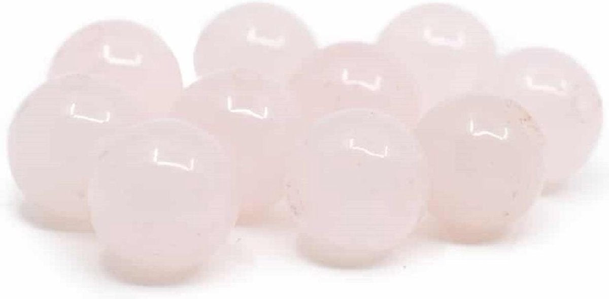 Edelsteen Losse Kralen Rozenkwarts – 10 stuks (8 mm)