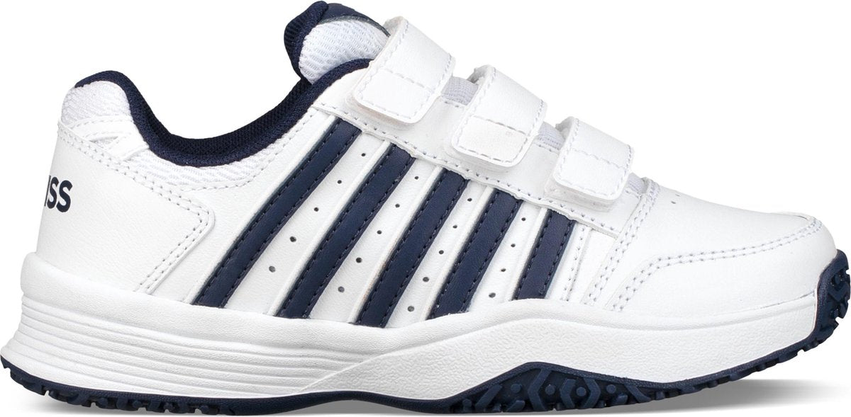 K•Swiss COURT SMASH STRAP OMNI - WHITE/NAVY - Tennisschoenen