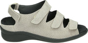 Durea 7350 K - Volwassenen Platte sandalenDames Sandalen - Kleur: Taupe - Maat: 39