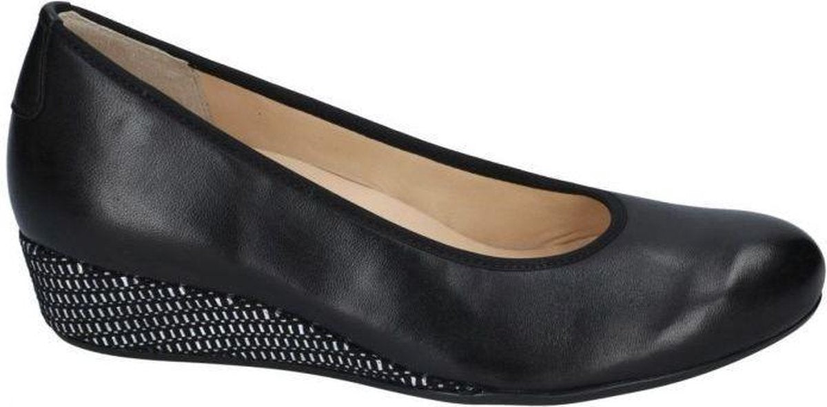 Hassia -Dames -  zwart - ballerina's & mocassins - maat 37½