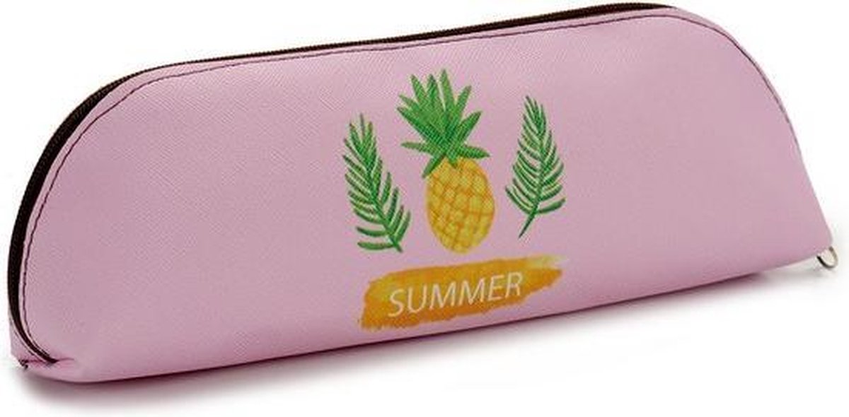 School Pencil Bag Plastic Stripes 4 X 6.5 X 20 Cm
