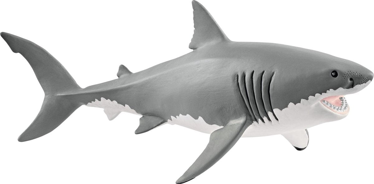Schleich Witte haai 14809 - Vis Speelfiguur - Wild Life - 17