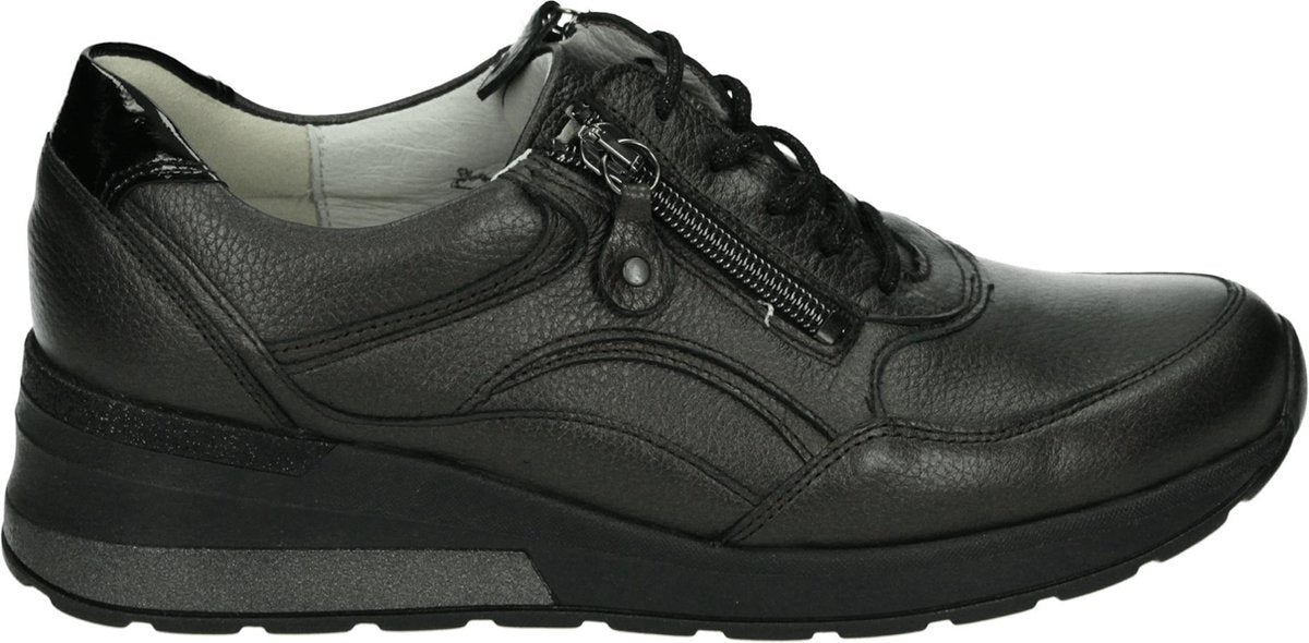 Waldlaufer 939011 H-Clara - Volwassenen Lage sneakers - Kleur: Zwart - Maat: 39
