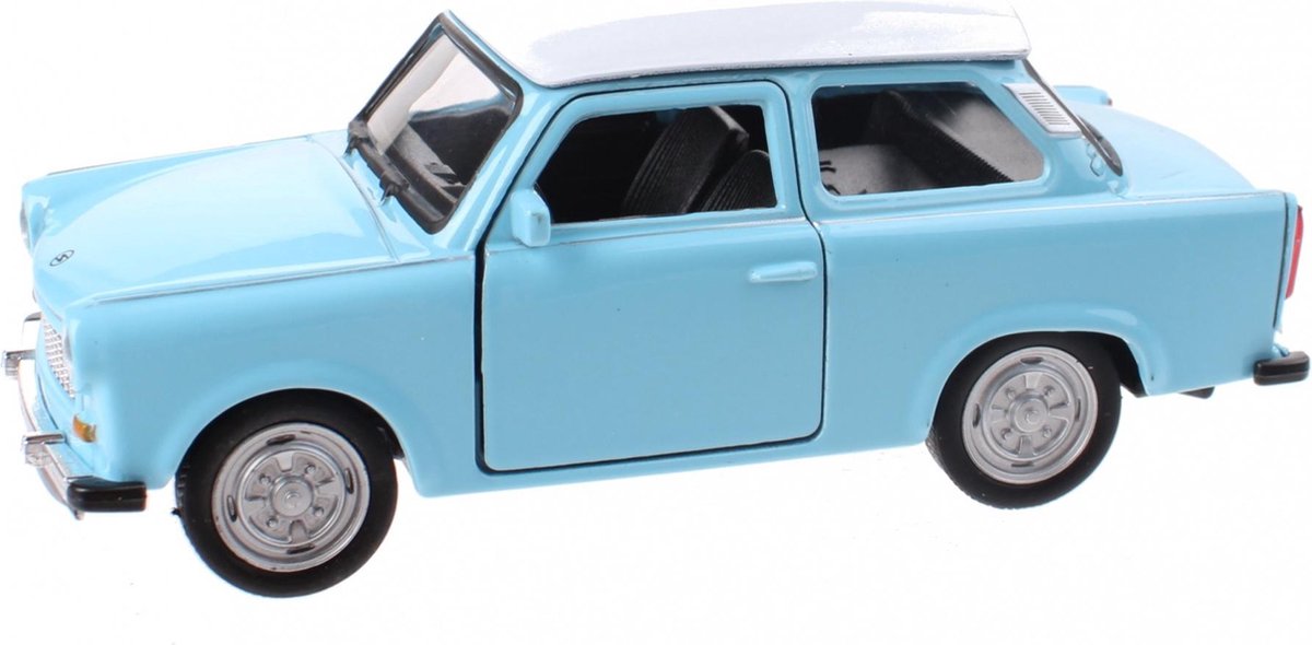 Welly Schaalmodel Nex Trabant Die-cast Blauw/wit 11 Cm