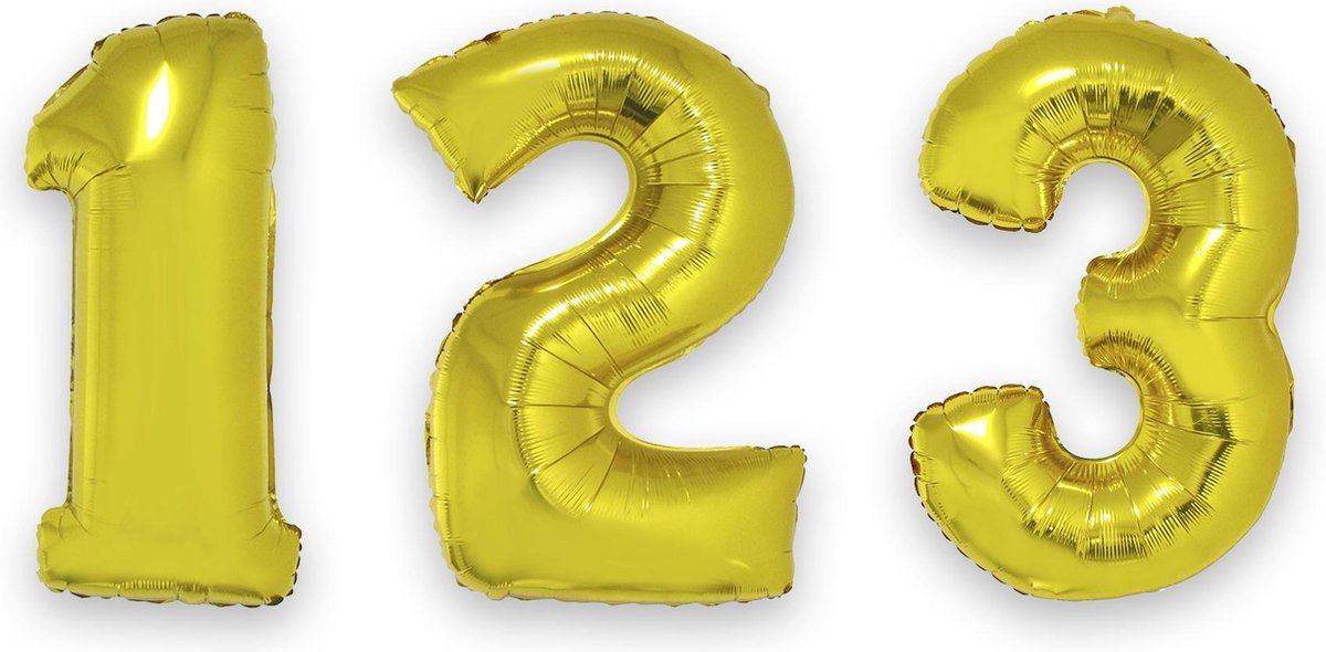 ESPA - Enorme goudkleurige aluminium cijfer ballon - Decoratie > Ballonnen
