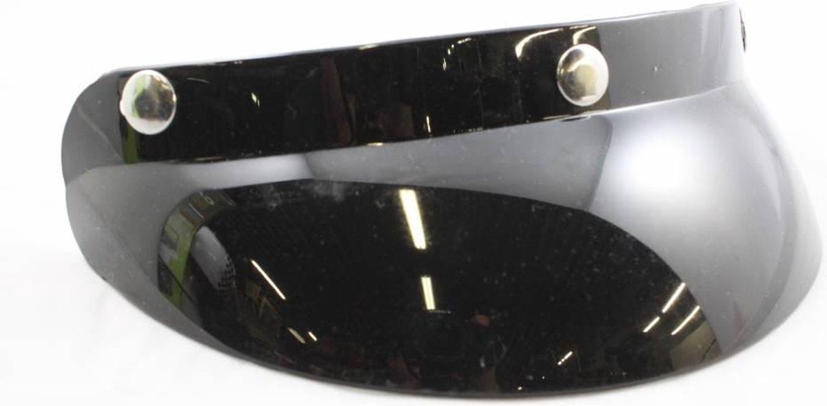 Helm zonneklep glans zwart