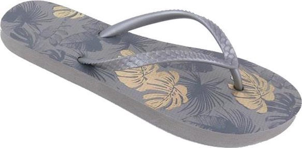 Vdm Teenslippers Jungle Dames Grijs/zilver Maat 40