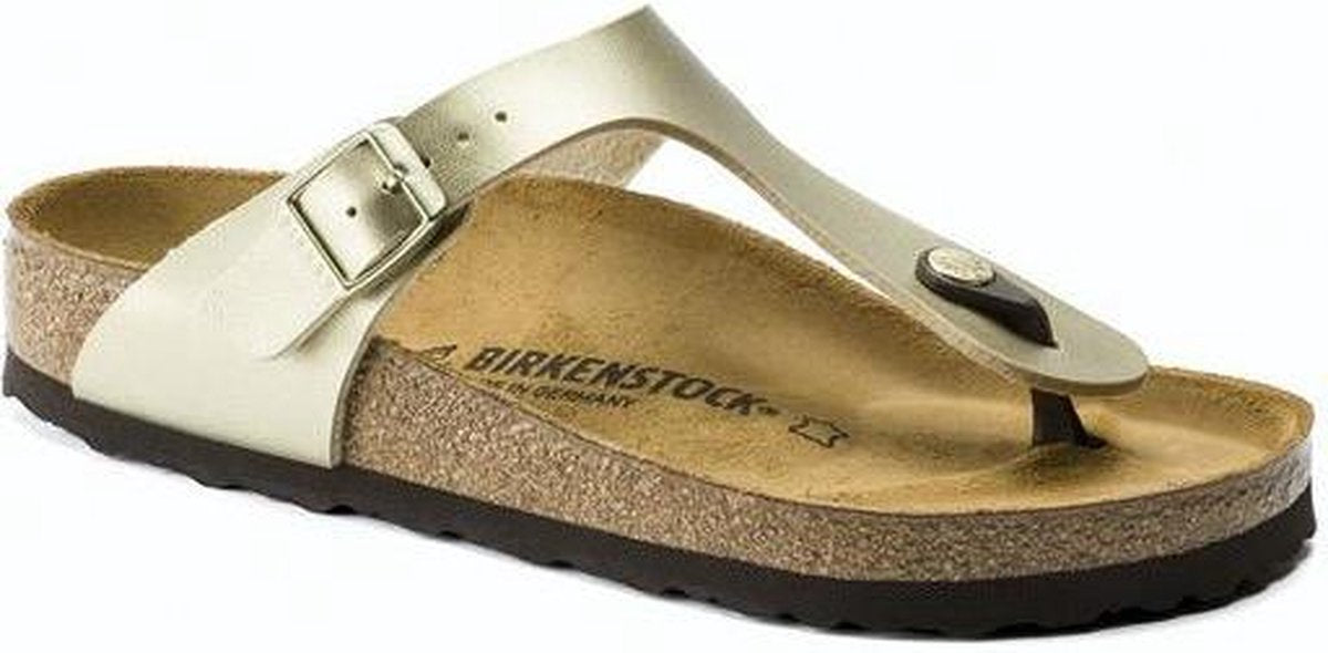 Birkenstock - Dames Sandalen Gizeh BS Gold (regular) - Goud - Maat 39